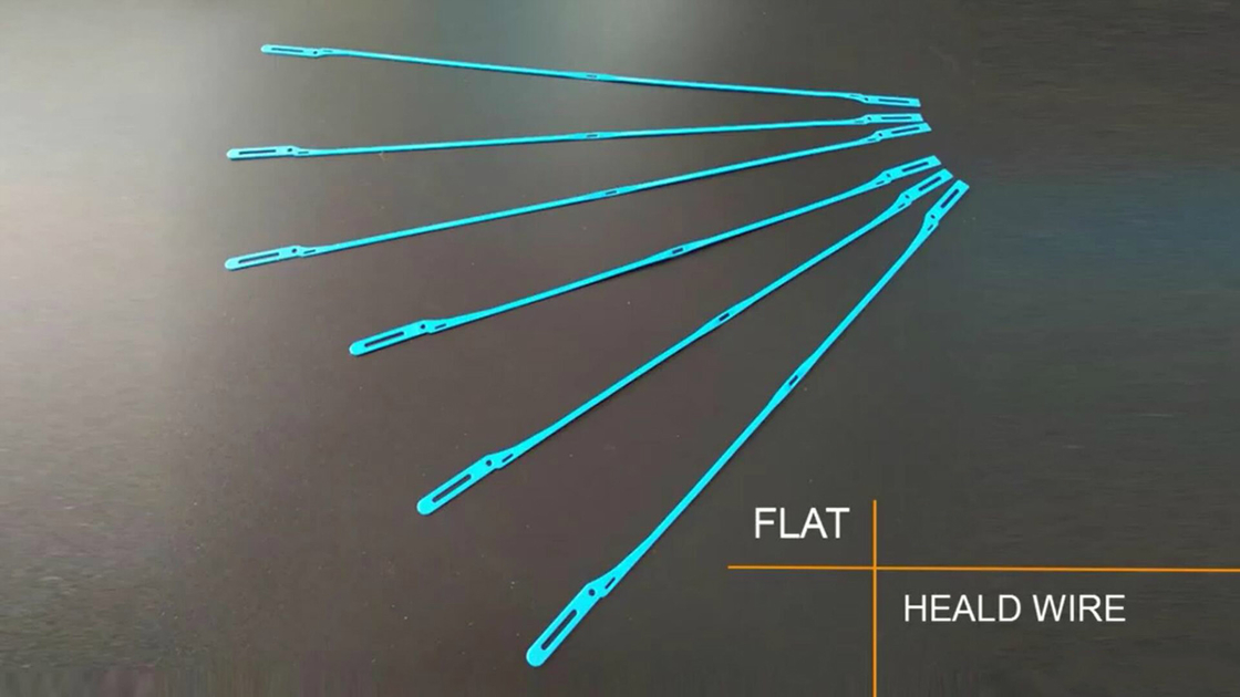 Plastic Stainless Steel Heald Wires Water Jet Loom Machine Spare Parts